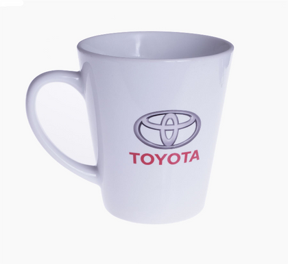 Genuine Toyota White Ceramic Mug Coffee Cup Tea Logo Novelty Gift