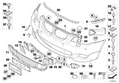 BMW Genuine M Performance Front Tow Eye Flap Cover Primed