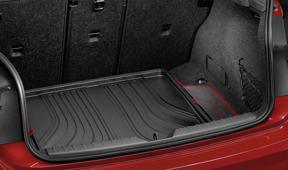 BMW Genuine Fitted Luggage Compartment Mat Sport Black / Red