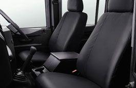 Land Rover Waterproof Seat Covers - Black, Second Row, 110 and 130 (both Double Cab)