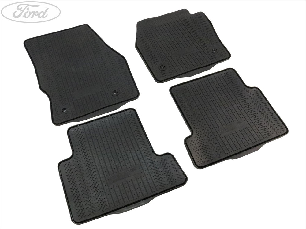 Ford Rubber Floor Mats front and rear, black