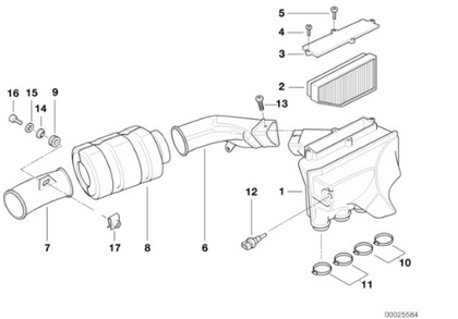Genuine BMW Motorrad Air Filter Cleaner Element For K589 K41 13711464916