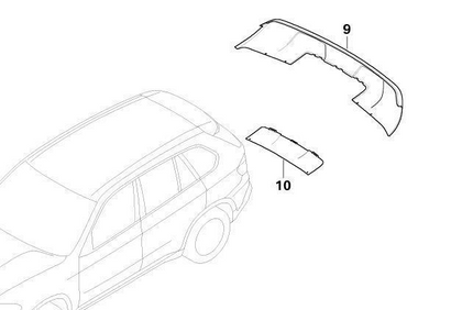 BMW Genuine Rear Bumper Tow Hitch Cover