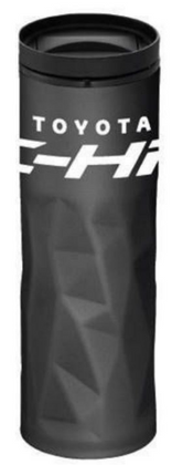 Genuine OEM Toyota Black Textured Stainless Steel C-HR Tumbler 450ml