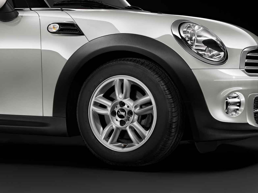 MINI Genuine 15" Light Alloy Wheel 5-Star Twin-Spoke R118 Silver