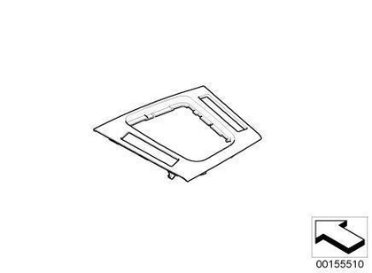 BMW Genuine Centre Console Gearstick Surround Graphite