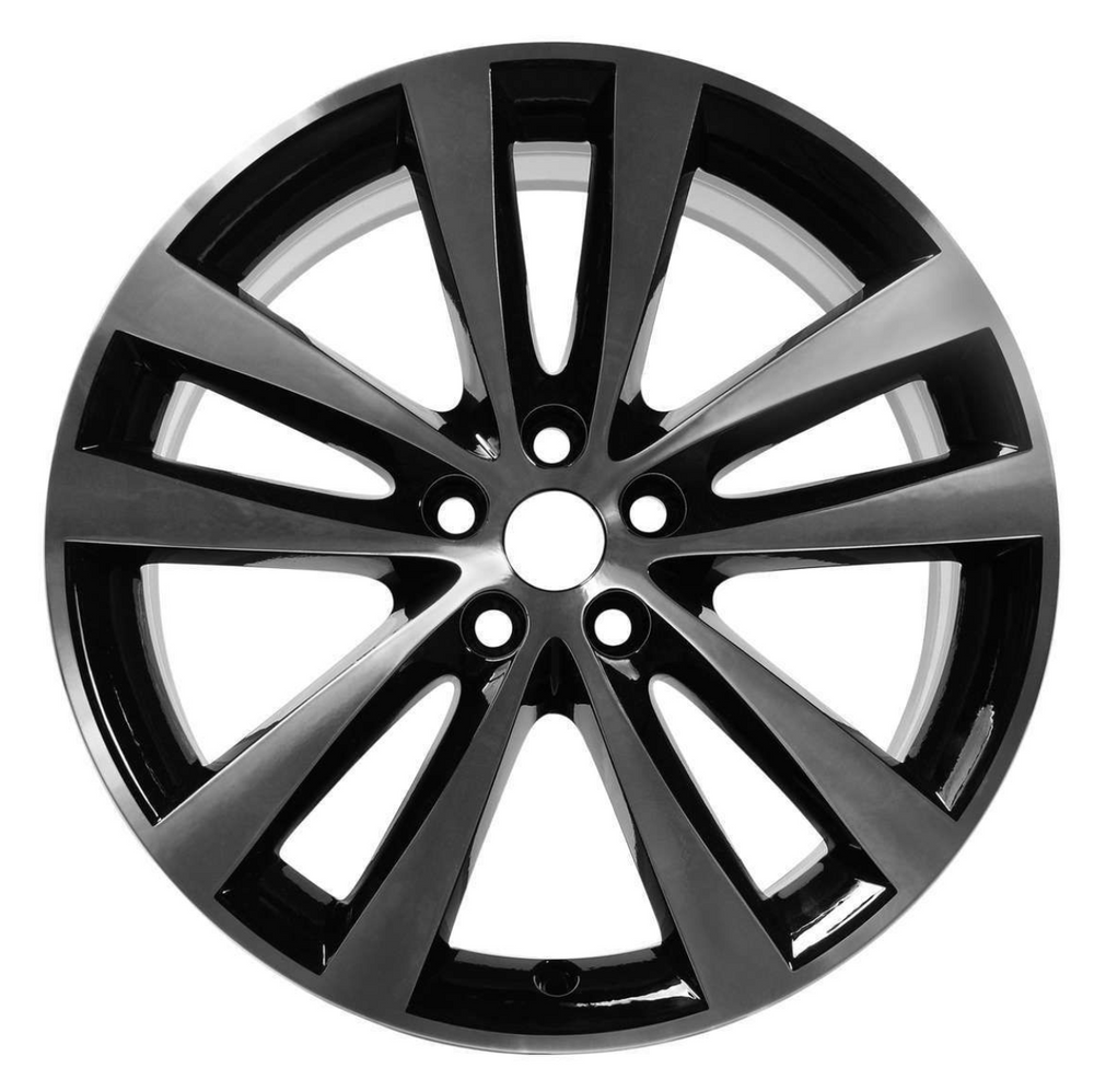 Jaguar Alloy Wheel 19" Style 5031, 5 split spoke, Gloss Black, Rear