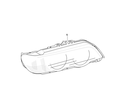 BMW Genuine Xenon Headlight Head Lamp White Turn Indicator Left