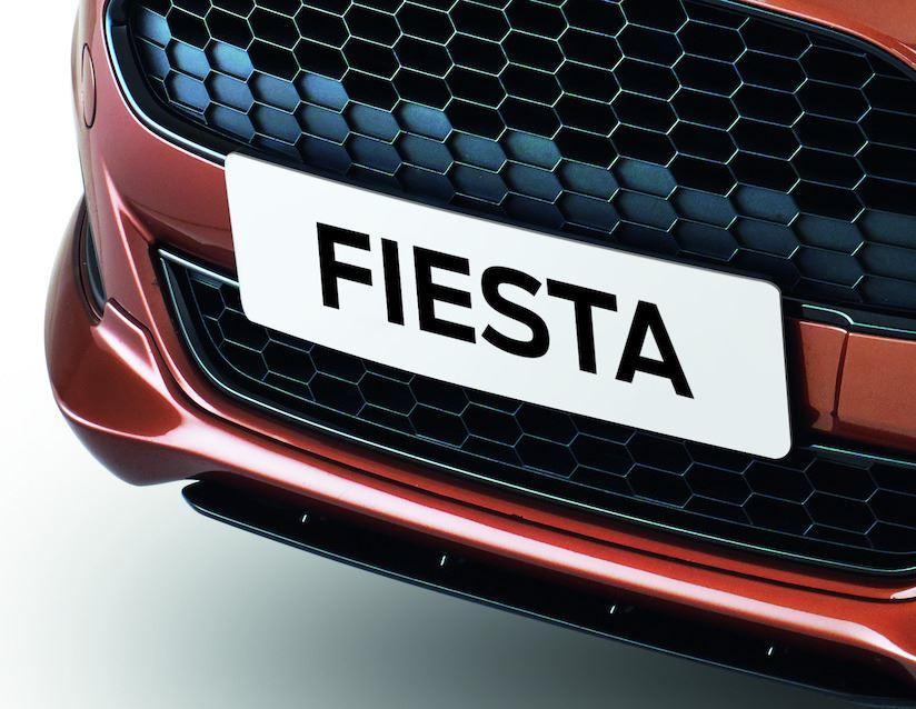 Ford Fiesta Front Bumper Aero Foil black 11/2012  06/2017