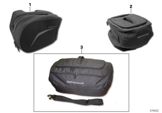 Genuine BMW Motorrad Side Touring Case Left Pannier Inner Liner Bag R 1200 R