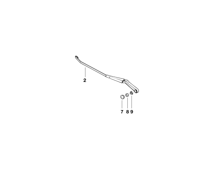 BMW Genuine Windscreen Wiper Arm Right