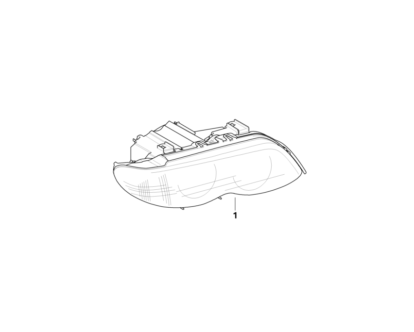 BMW Genuine Headlight Head Lamp Right