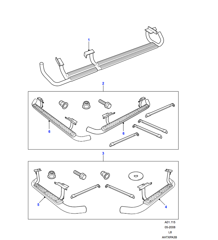 Land Rover Side Protection Runners - Black, Twin Tube, 110 SW and DC