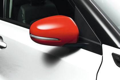 Door Mirror Cover Set Bright Red (with Turn Signal)
