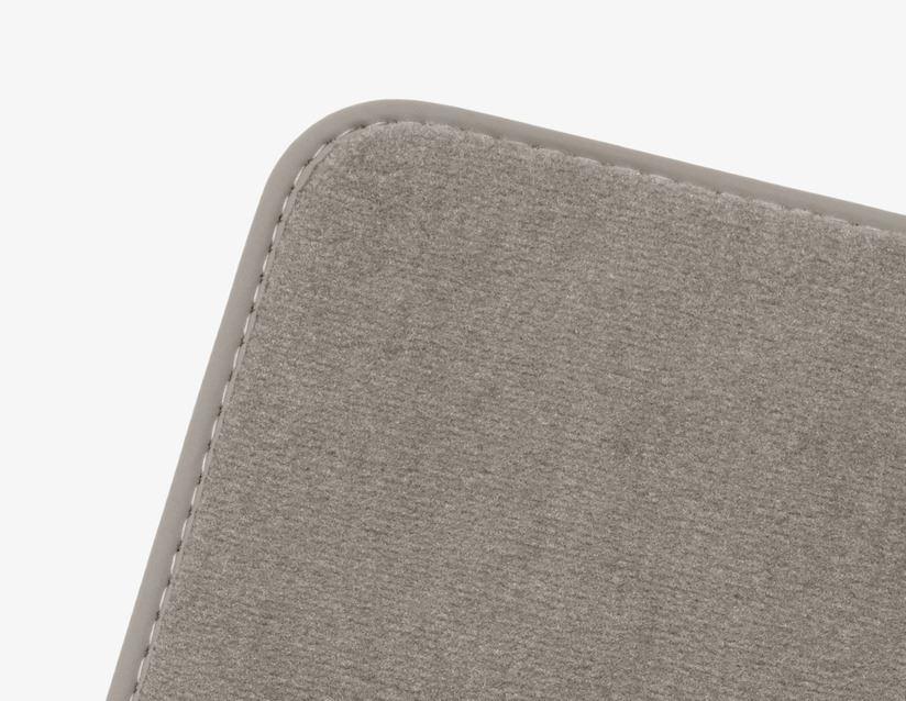 Ford Velour Floor Mats rear, grey, with grey nubuk surround
