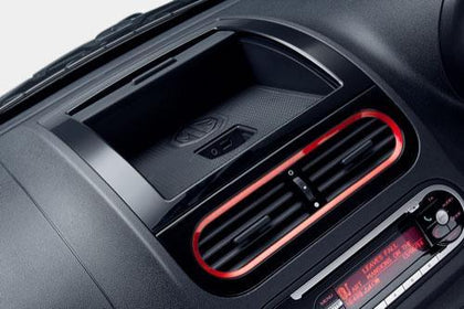 MG Centre Vent - Piano Black & Red - MG 3