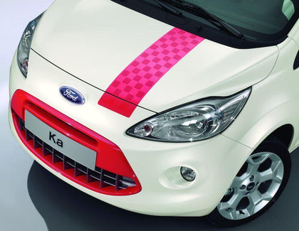 Ford Ka Decor Stripes for bonnet, roof and tailgate, Sunrise (red) 09/2008  05/2016