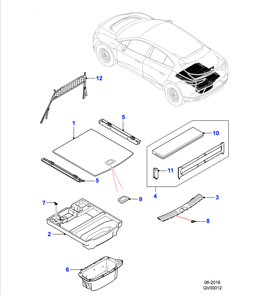 Jaguar Loadspace Partition Net