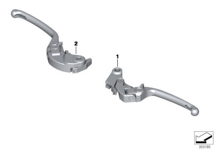 Genuine BMW Motorrad HP Foldable Clutch Lever For S1000 R/ RR 77228537509