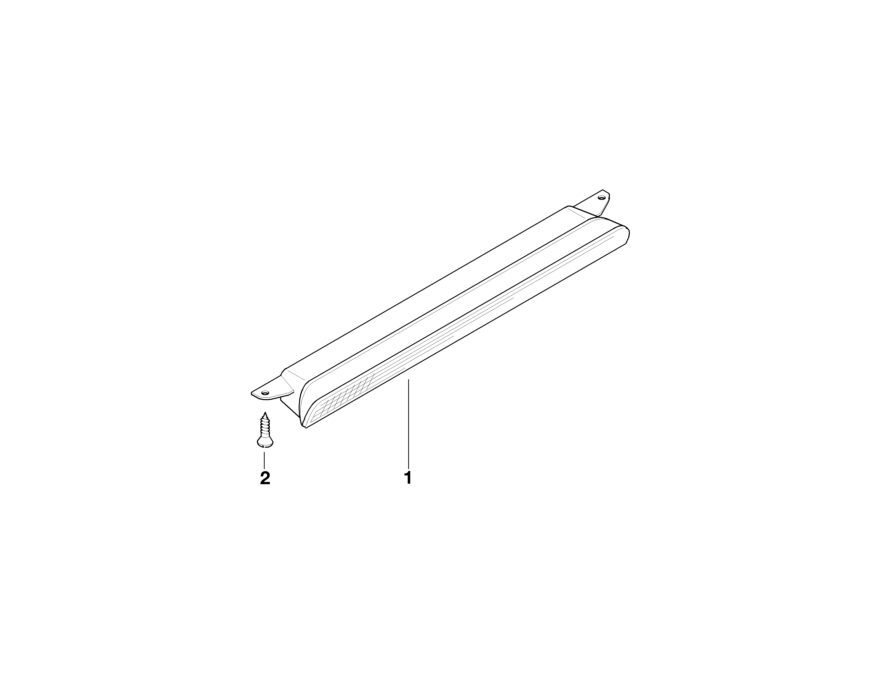 BMW Genuine Third Stop/Brake Lamp Light Red