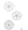 Jaguar Alloy Wheel 20" Style 6007, 6 spoke, Sparkle Silver