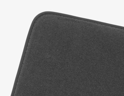 Ford C-MAX Velour Floor Mats rear, black, with black nubuk surround 11/2010  03/2015