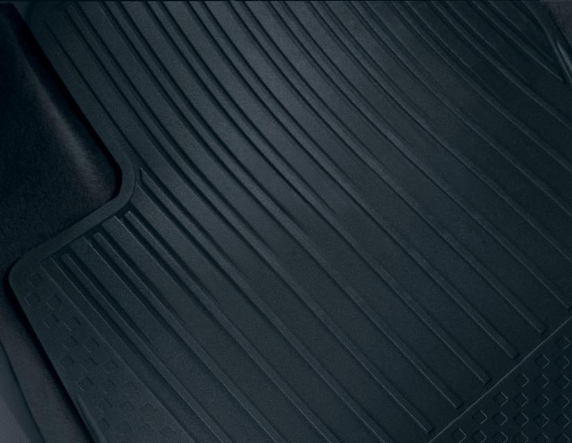 Ford Rubber Floor Mats rear, black