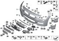 BMW Genuine M Front Trim Towing Eye Tow Flap Primed