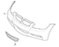 BMW Genuine M Front Lower Bumper Grille Panel Trim