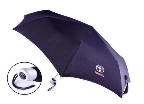 Genuine OEM Toyota Branded Telescopic Compact Umbrella with White Handle