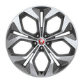 Jaguar Alloy Wheel 21" Style 5053, 5 split spoke, Satin Grey Diamond Turned finish