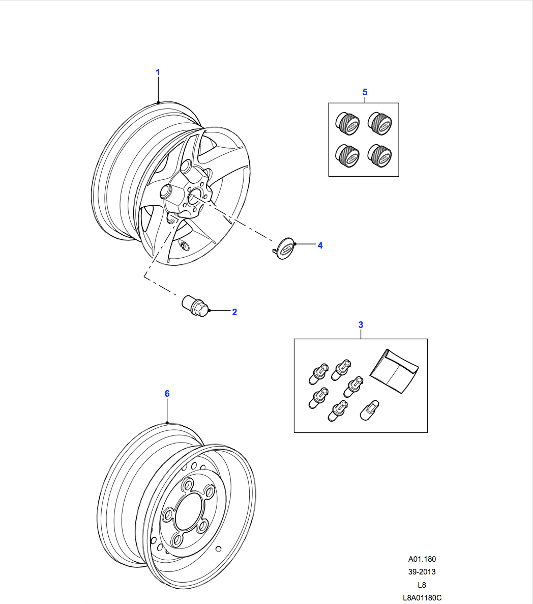 Land Rover Heavy Duty Wheel - 16 wit... | Land Rover Wheels | Park's Store