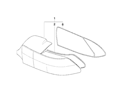 BMW Genuine Rear Tail Light/Lamp Right