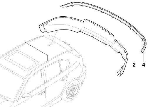 455f58 BMW Genuine Rear Bumper Lower Protect... | BMW Trim | Park's Store