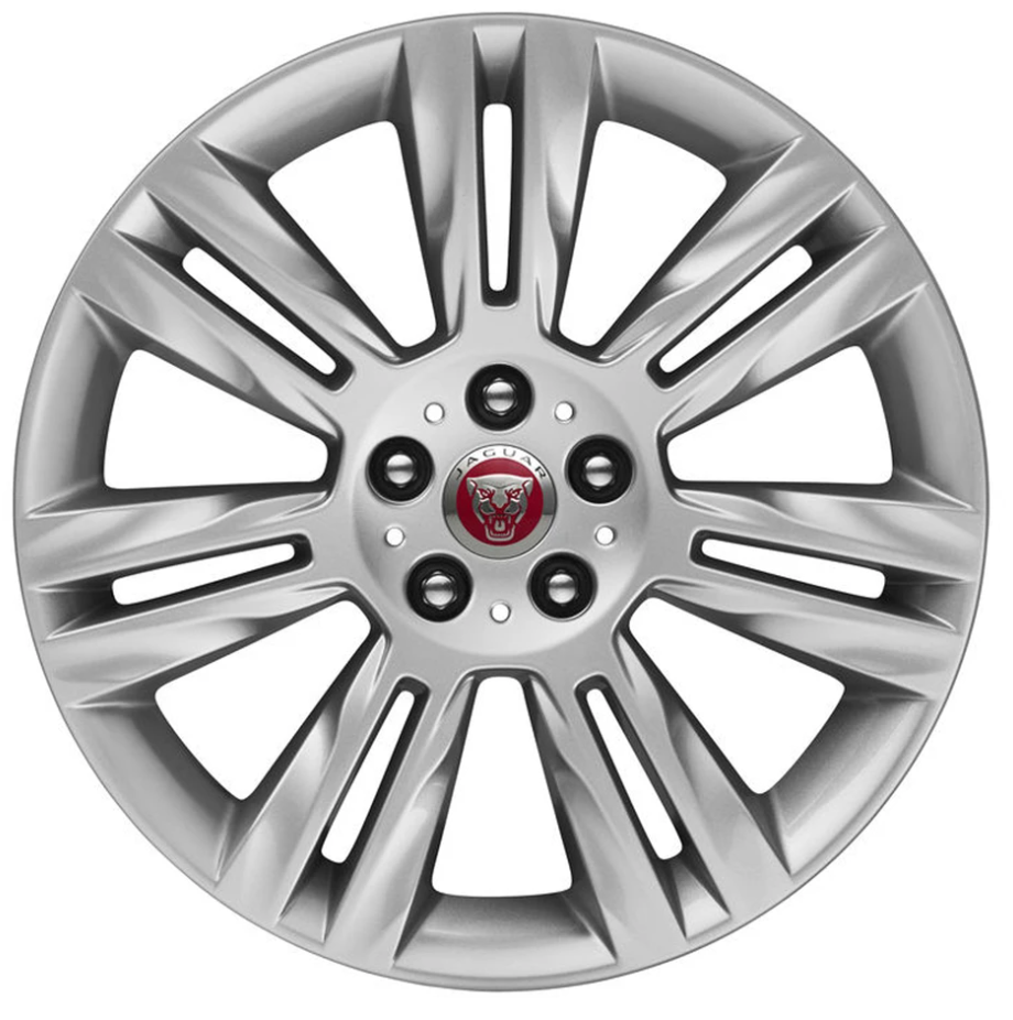 Jaguar Alloy Wheel 18" Style 7011, 7 split spoke, Silver