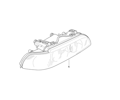 BMW Genuine Headlight Head Lamp White Turn Indicator Right