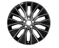 Jaguar Alloy Wheel 18" Style 1049, 10 split spoke, Gloss Black Diamond Turned finish