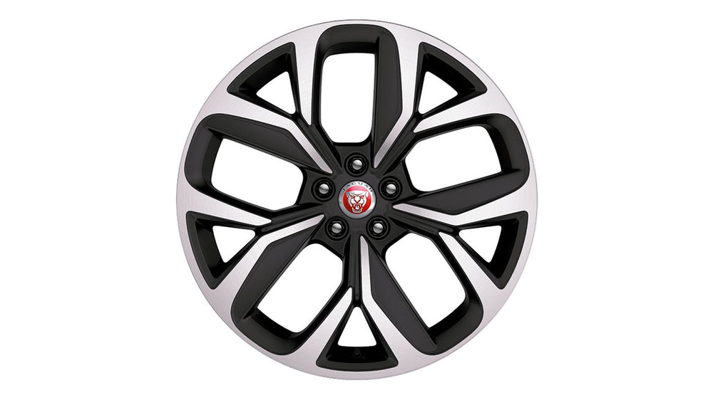 Jaguar Alloy Wheel 20" Style 5068, 5 spoke, Dark Grey Diamond Turned finish
