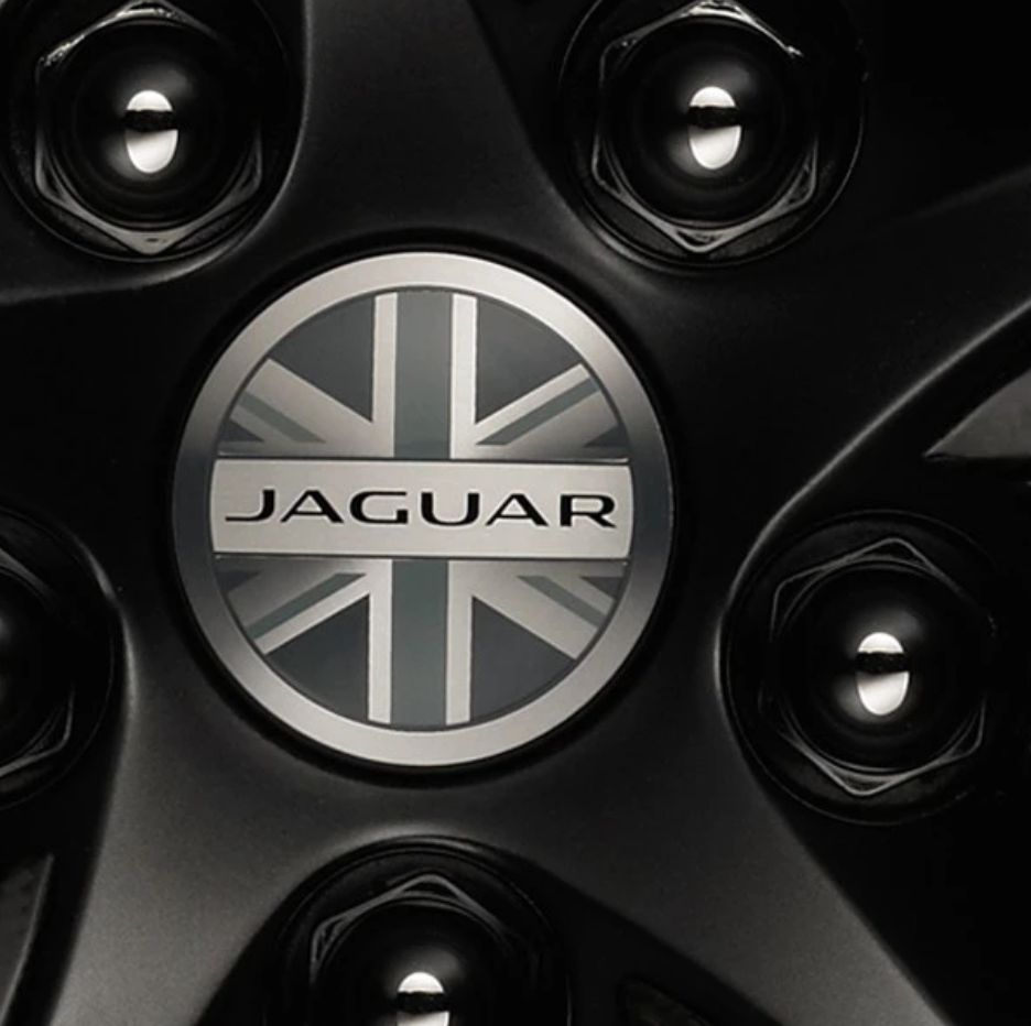 Jaguar Wheel Centre Badge Union Jack