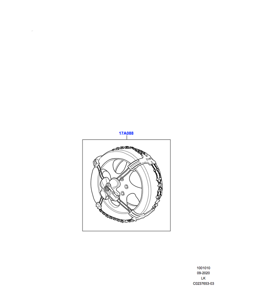 Land Rover Snow Traction System - 19" - 21" wheels
