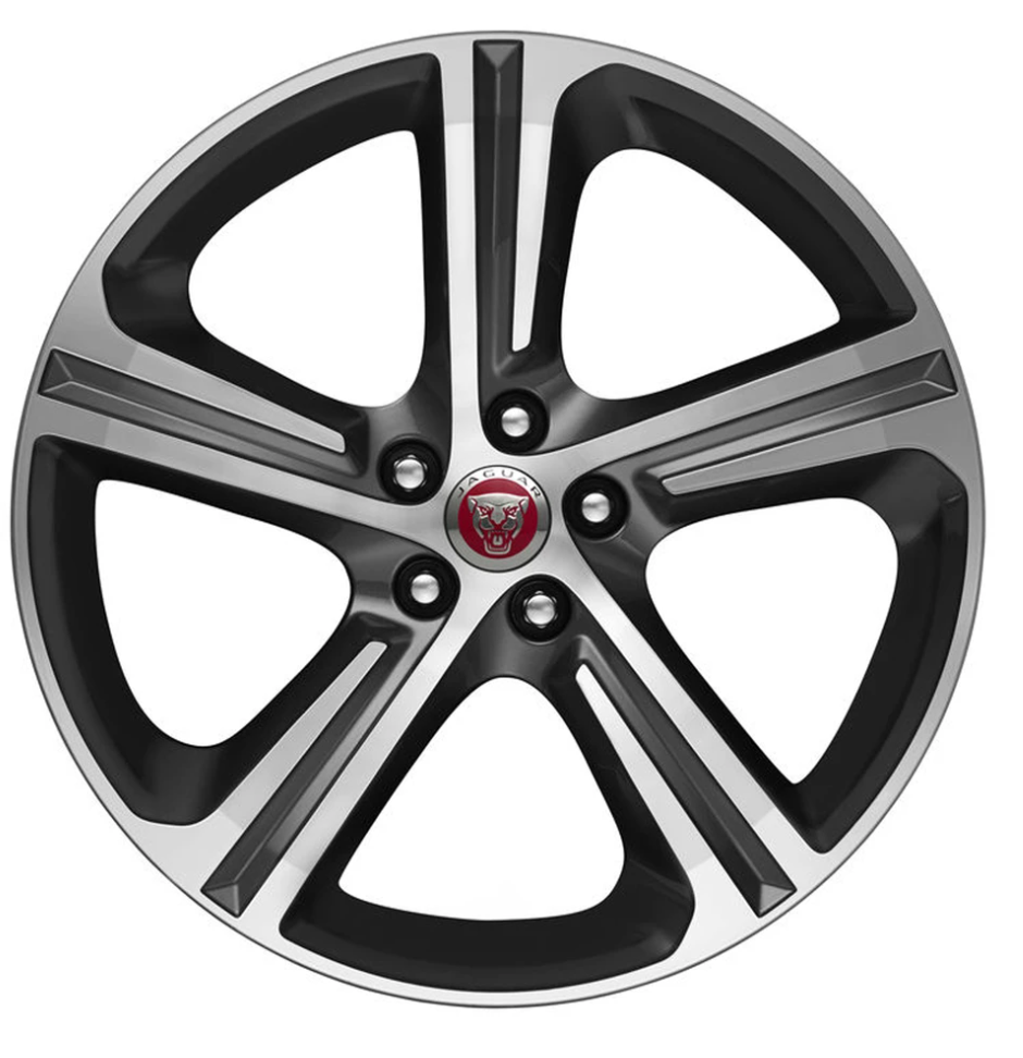 Jaguar Alloy Wheel 19" Style 5035, 5 spoke, Satin Grey Diamond Turned finish