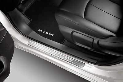 NISSAN PULSAR (C13M) ENTRY GUARDS, BRUSHED ALUMINIUM