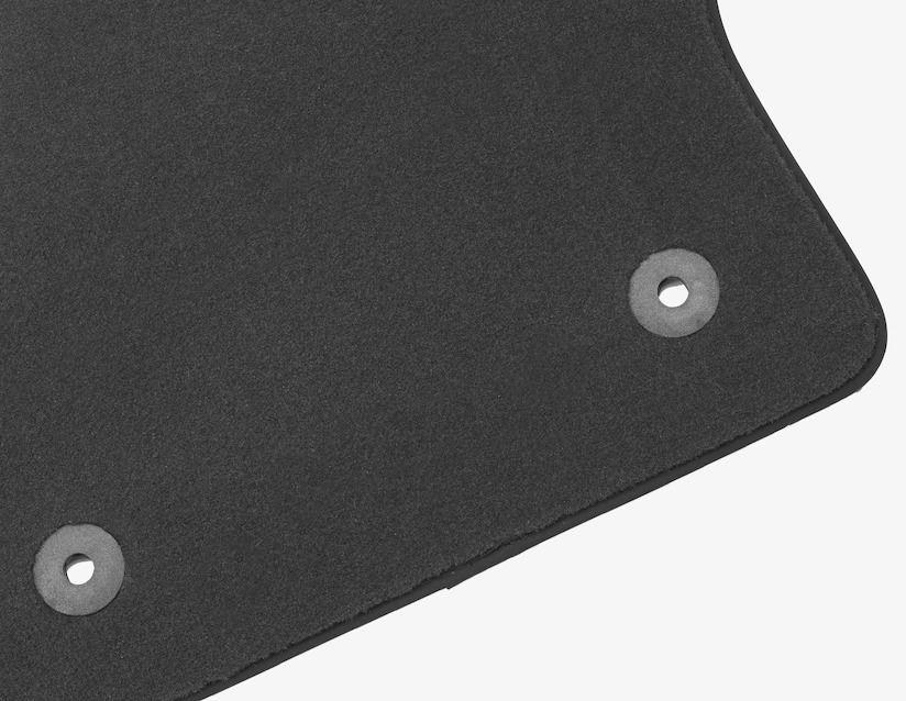 Ford C-MAX Velour Floor Mats front, anthracite with black nubuk surround 11/2010  03/2015