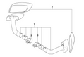 BMW Genuine Rear Bumper Trim Covers Primed