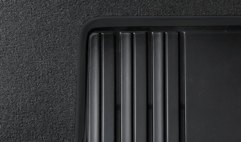 BMW Genuine All-Weather Rubber Rear Car Floor Mats Set Black