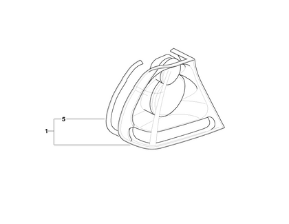 BMW Genuine Rear Tail Light/Lamp Right