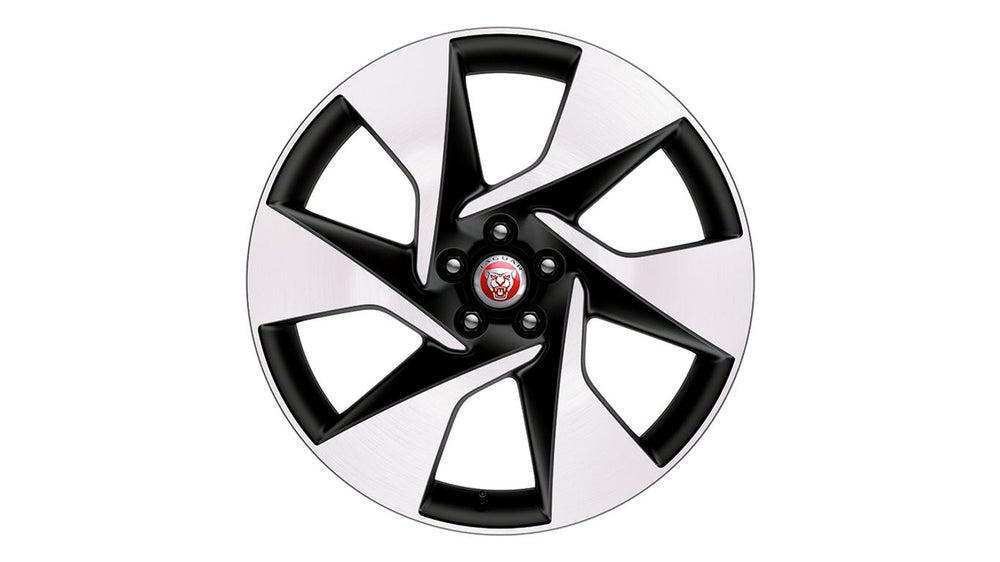 Jaguar Alloy Wheel 20" Style 6007, 6 spoke, Dark Grey Diamond Turned finish