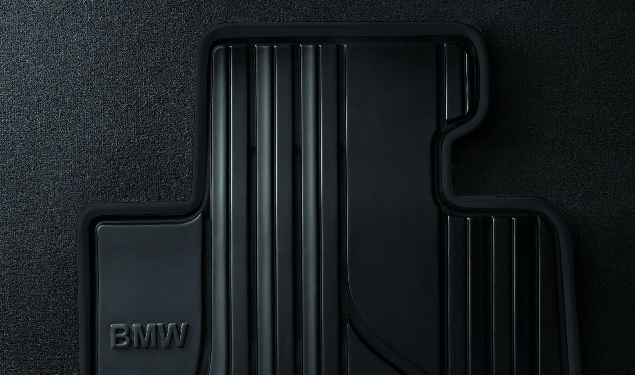 Genuine BMW Rubber Mats, Front, Black - E90/E91/E92/E93