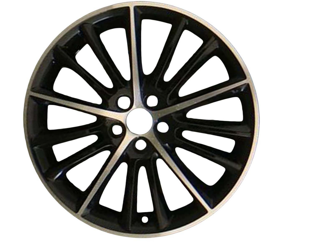 Jaguar Alloy Wheel 19" Style 1015, 15 spoke, Black Diamond Turned finish, Front