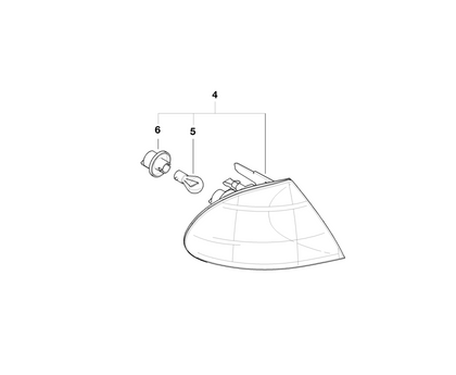 BMW Genuine Front Turn Indicator Light Right